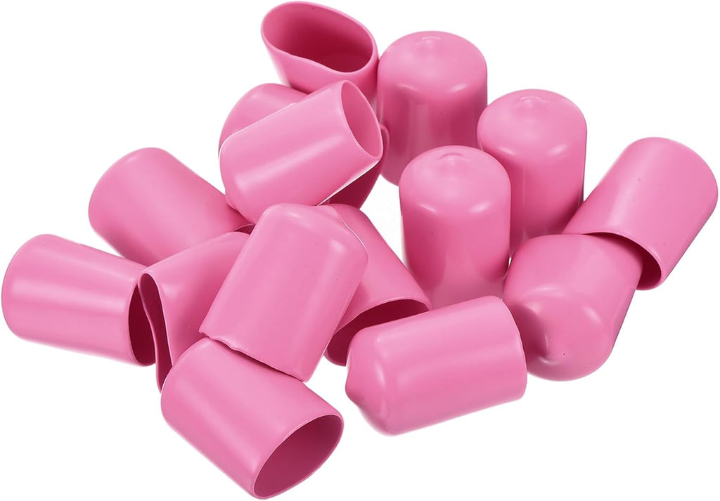 uxcell 20pcs Rubber End Caps 18mm ID Vinyl PVC Round Tube Bolt Cap Cover Screw Thread Protectors