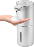 Automatic Foaming Soap Dispenser with 4 Adjustable Control Rechargeable Hands Free Auto Soap