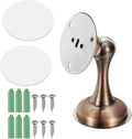 uxcell Magnetic Door Stopper, Stainless Steel Heavy Duty Door Holder, No Drilling Doors Knob Wall