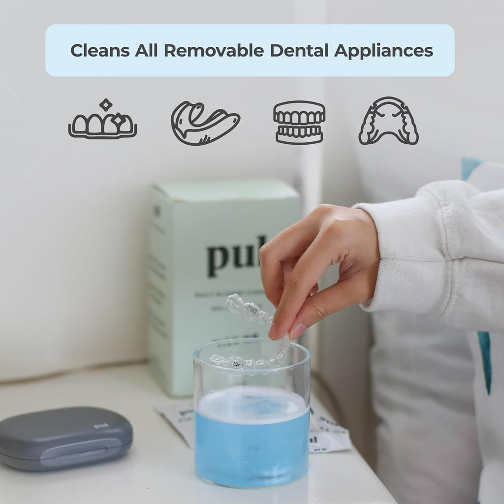 PUL Aligner Cleaner Tablets (Pack of 30) – For Cleaning Invisalign, All Clear Aligners & Retainers