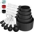 TILUCK Measuring Cups & Spoons Set, Stackable Cups and Spoons, Nesting Measure Cups with Stainless
