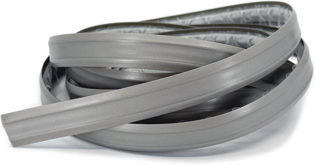 InstaTrim The Original Flexible Trim - 10ft Grey 1/2" Adhesive Trim with Many Uses Including