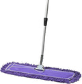 24 Inch Purple Commercial Dust Mop & Floor Sweeper with Extendable Handle – Mop for Hardwood, Tile