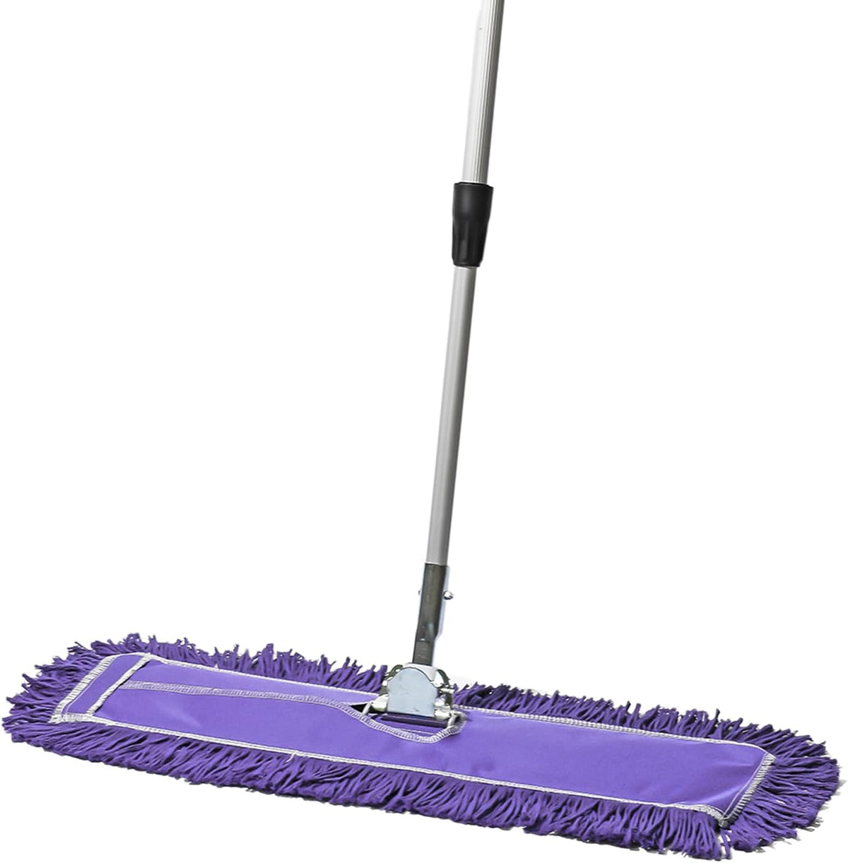 24 Inch Purple Commercial Dust Mop & Floor Sweeper with Extendable Handle – Mop for Hardwood, Tile