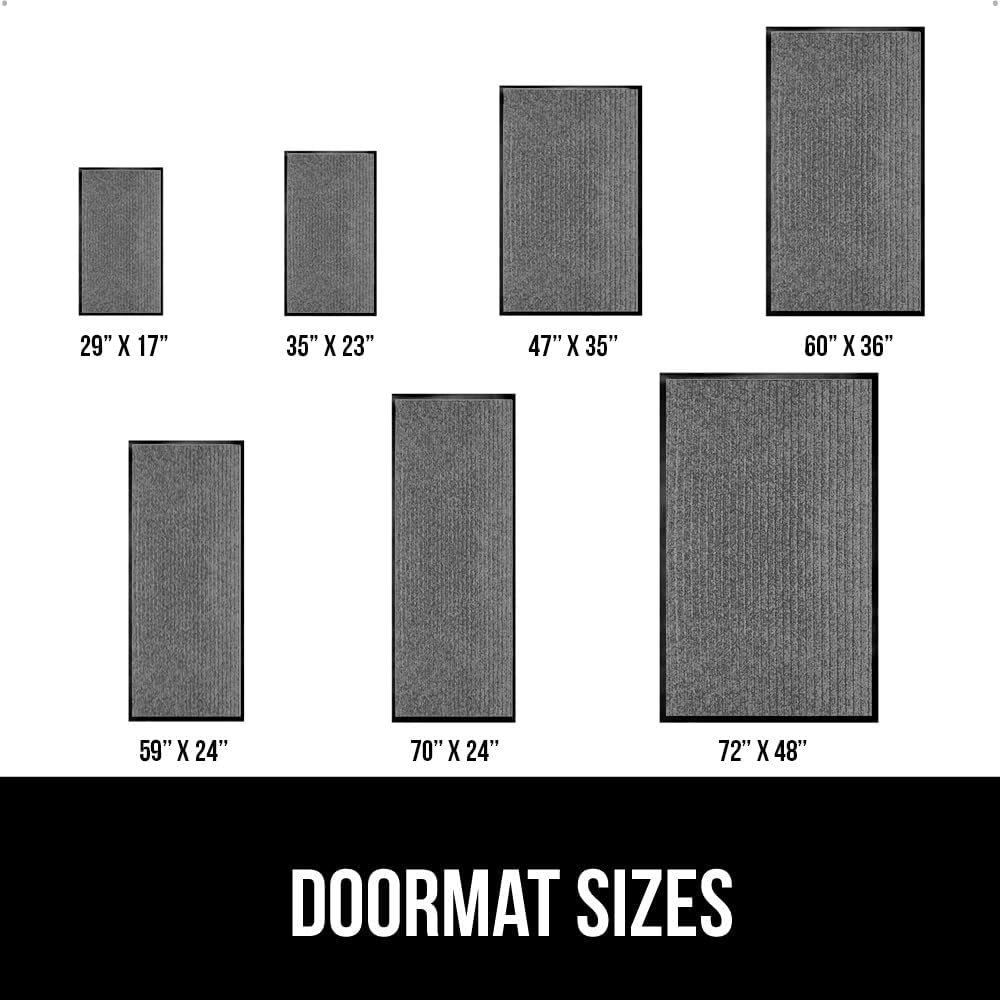 GORILLA GRIP Traffic Guard Door Mat, 59x24, Heavy Duty Welcome Mats, Commercial Office Space