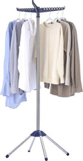 Clothes Drying Rack Foldable, 59 inch Tripod Laundry Drying Rack Indoor with Rotating Clothes Rail