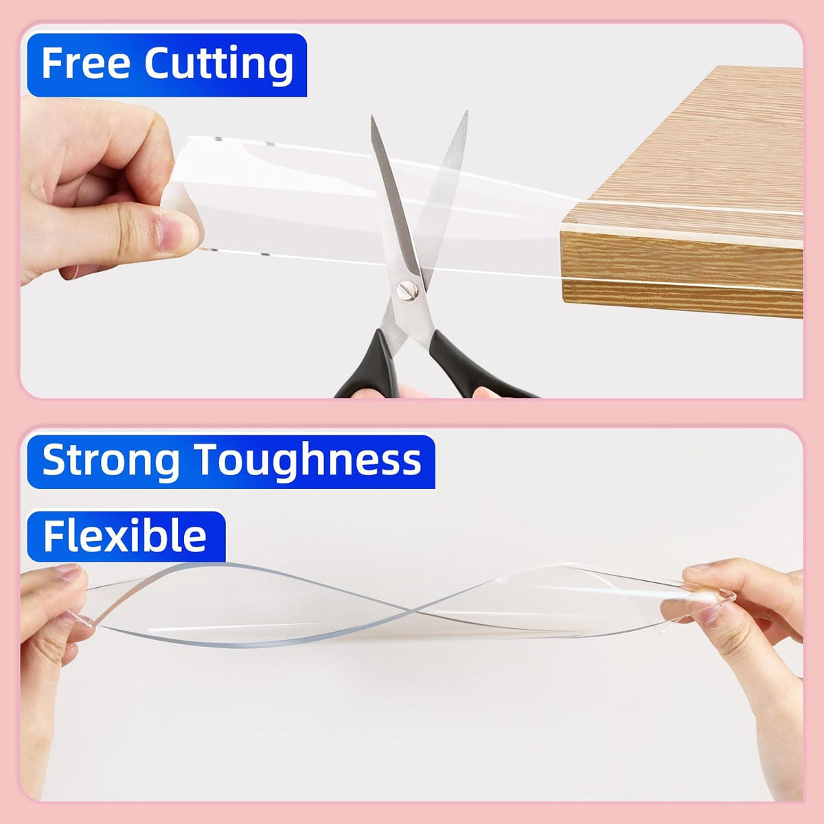 Clear Soft Corner Protectors for Furniture Strip,2in x9.84FT,Sharp Edge & Table Bumper,Window