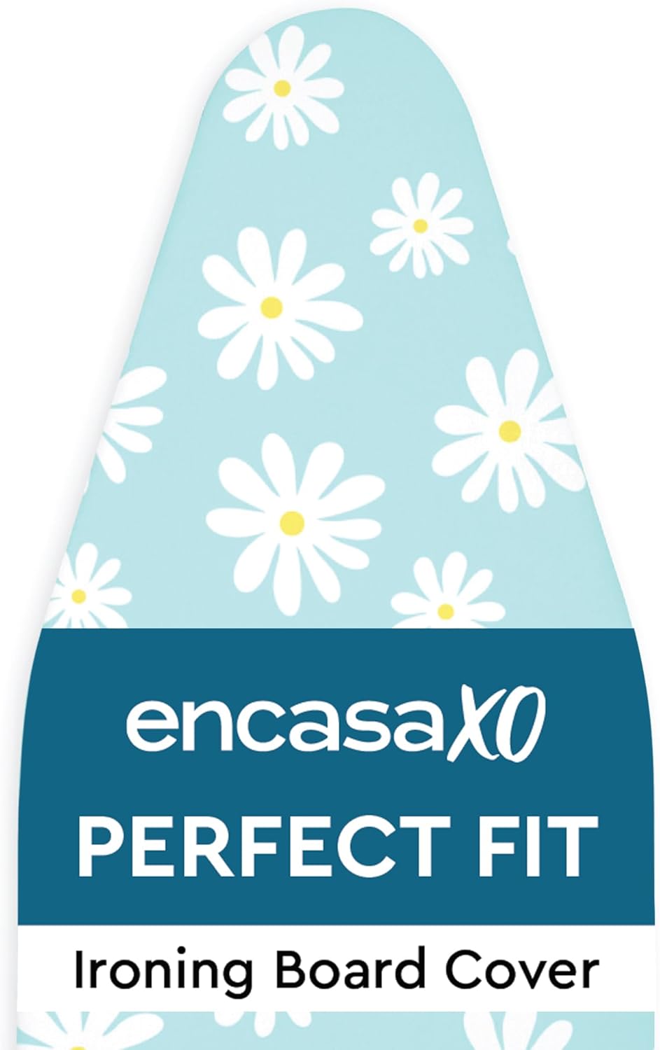 Encasa XO Ironing Board Cover and Pad 42"x14" - Thick 3mm Felt Padding, Drawstring Tightening &