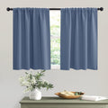 RYB HOME Short Blackout Curtains 36 inches, Solid Heavy Duty Small Window Treatment Room Darkening