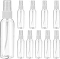 uxcell 10 Pack Spray Bottles, 2 Oz/60ML Clear Empty Mist Plastic Mini Travel Bottle Set,Small