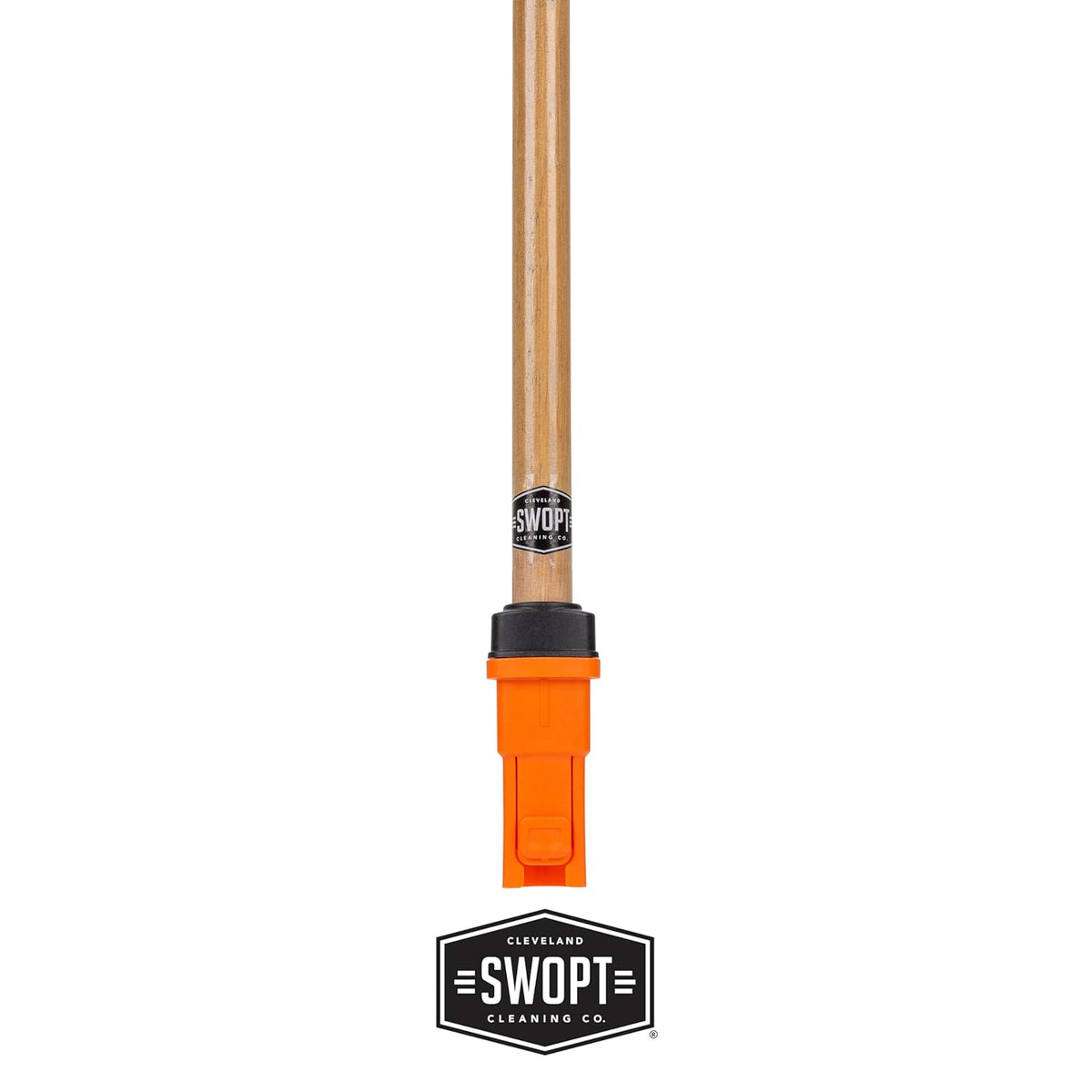 SWOPT Premium 48” EVA Foam Comfort Grip Wooden Handle – Ergonomic Design Eliminates Loose Handles