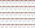 Novelinks 4 Ounce Clear Plastic Jars with Rose Gold Lids - Refillable Round Containers for Kitchen
