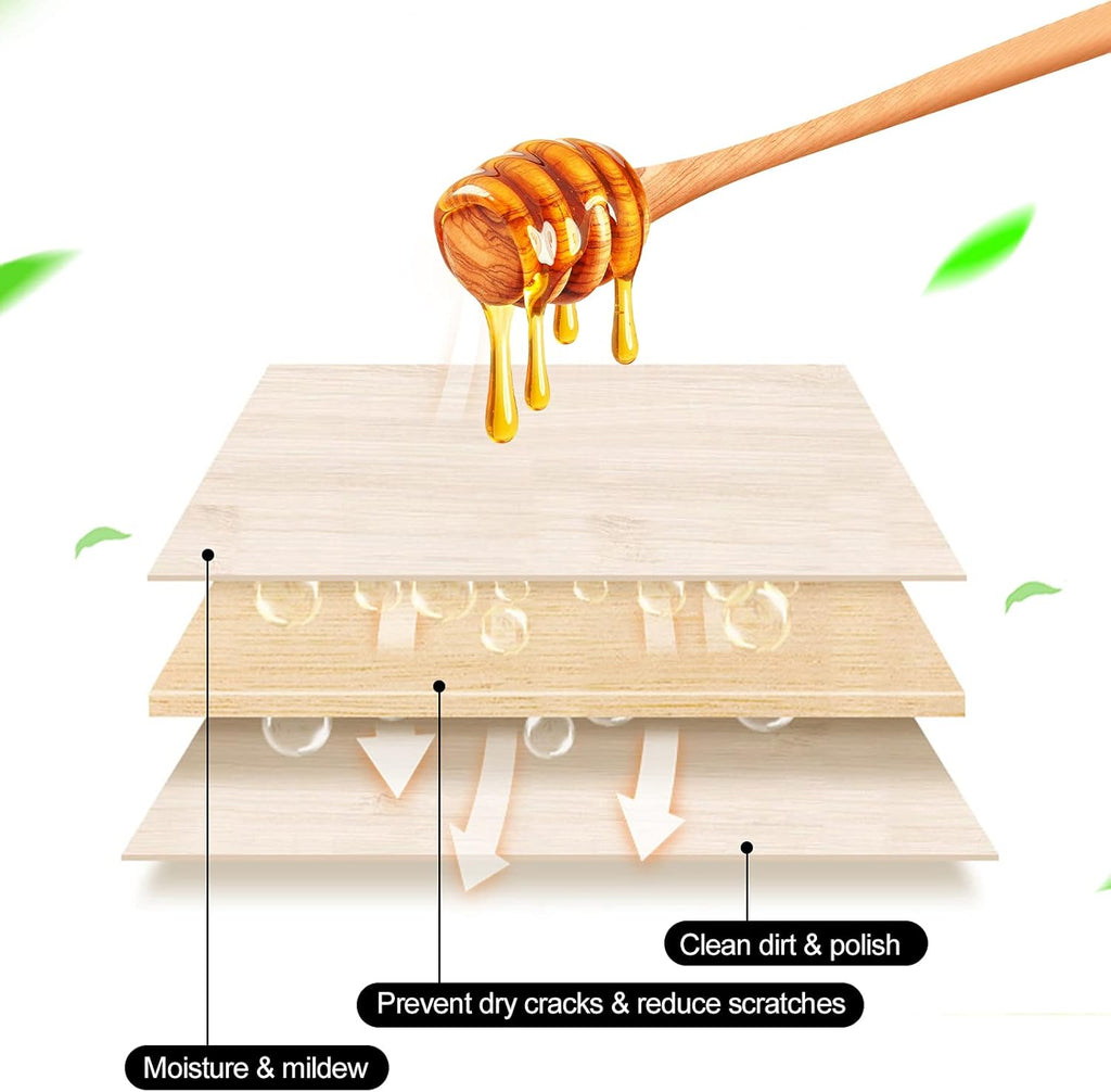 SEISSO Beeswax Furniture Polish, Natural Wood Seasoning Beeswax Furniture Cleaner for Wood Floors
