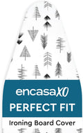 Encasa XO Ironing Board Cover and Pad 54"x15" - Thick 3mm Felt Padding, Drawstring Tightening &