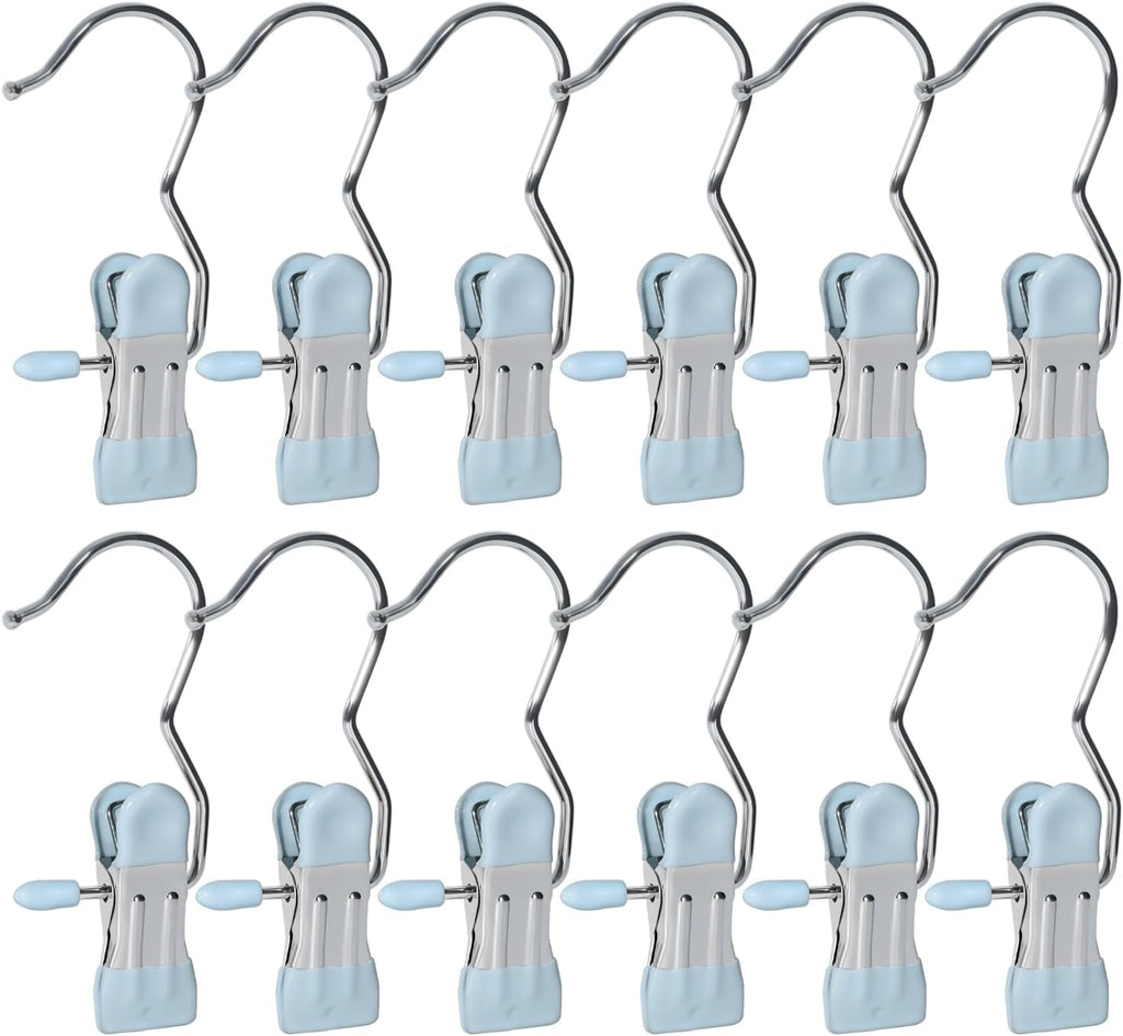 15/30/50Pcs Upgrade Double Head Clamp Dipped Clothespin for Laundry Hooks with Clips, Boot Holder