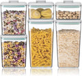 Ankou Airtight Food Storage Container Sets with Lids 6Pcs Pop Containers for Kitchen Pantry