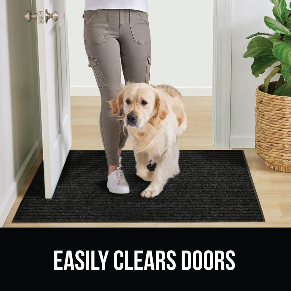 GORILLA GRIP Traffic Guard Door Mat, 60x36, Heavy Duty Welcome Mats, Commercial Office Space