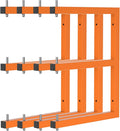 Lumber Rack Wall-Mounted Lumber Storage Rack, Heavy Duty Wood Storage Racks with 6-Level System