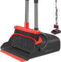 kelamayi Upgrade Broom and Dustpan Set, Broom with Dustpan Combo Set, Large Size and with Long