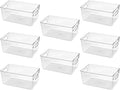 Clear Plastic Storage Bins, Pantry Organizers and Storage Containers Fridge Organizer Bins for