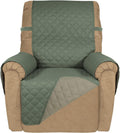 PureFit Reversible Quilted Recliner Sofa Cover, Water Resistant Slipcover Furniture Protector