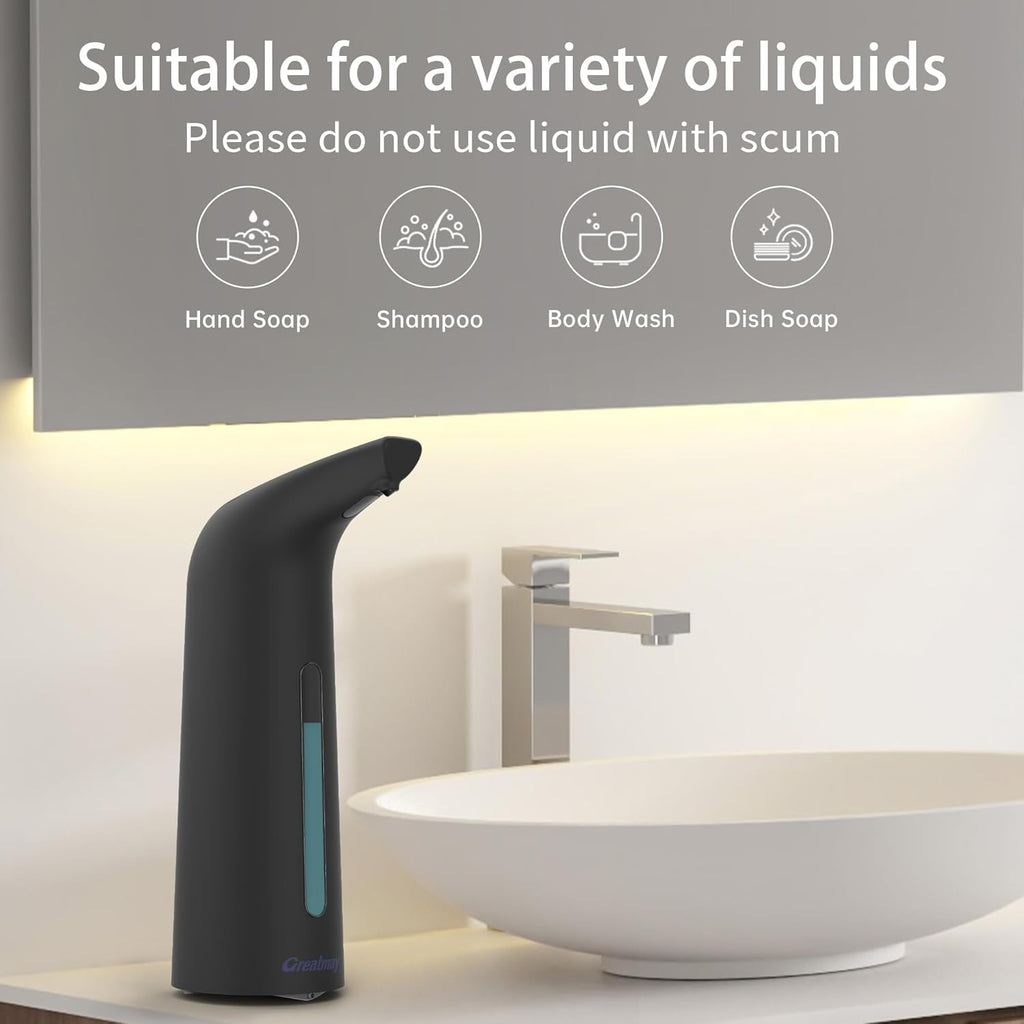 Convenient Automatic Soap Dispenser,4 Adjustable Levels Touchless Hand Sanitizer Pump with Infrared