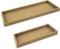 Countertop and Vanity Tray - 2 PC (11” and 7”) Shatterproof Silicone Kitchen and Bathroom Trays for