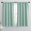 RYB HOME Room Darkening Kitchen Curtains 54 inch Length, Durable Privacy Window Drapes Thermal