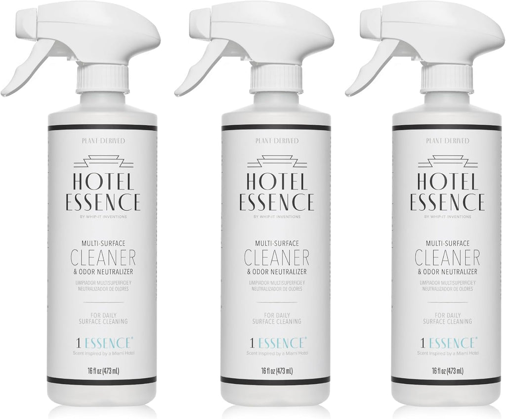 Hotel Essence Cleaner: Plant-Based Multi-Surface Cleaner & Odor Neutralizer, 16 oz, Leather