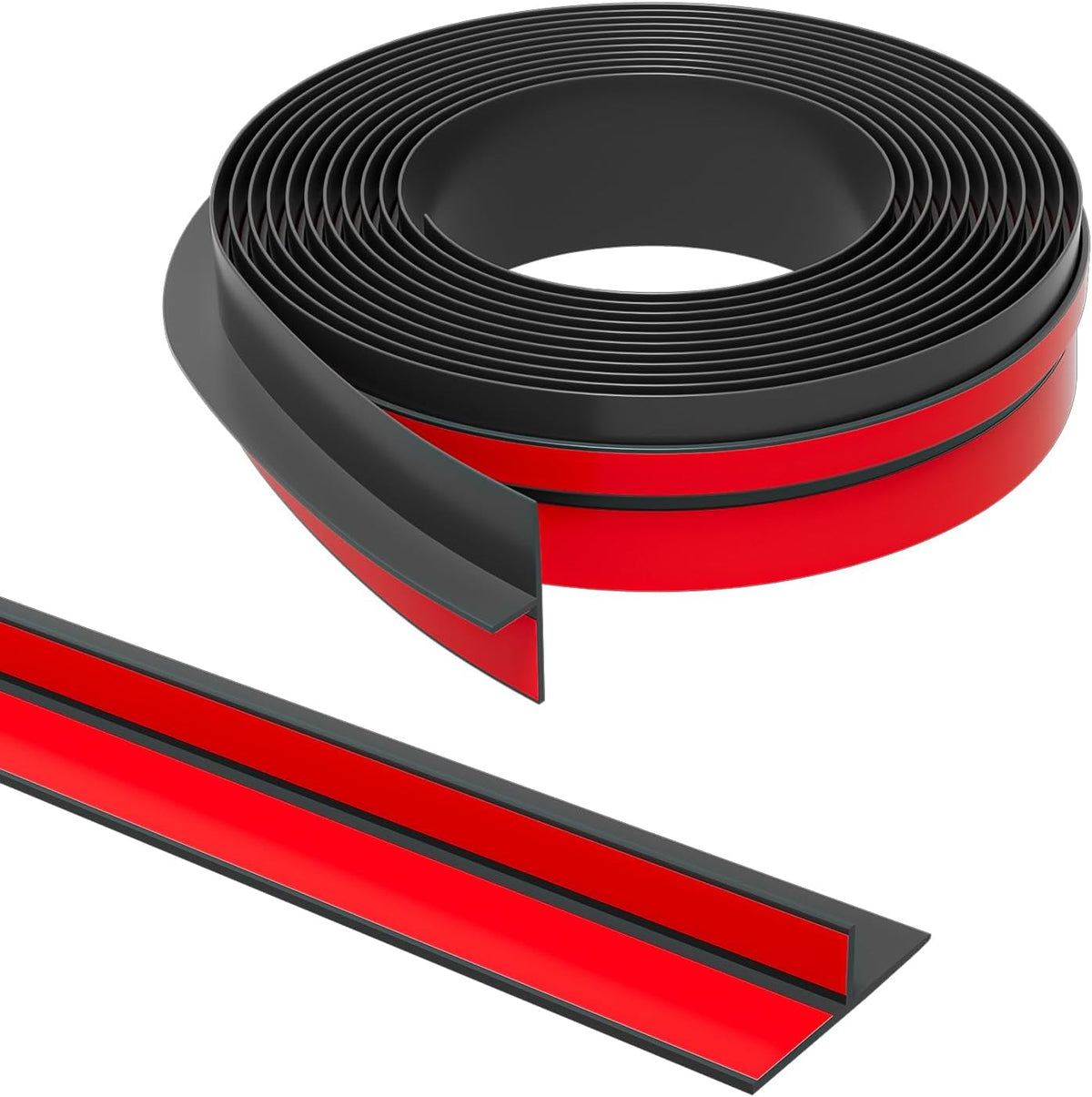 T-Shaped Door Draft Stopper, 1.97 in x 20 Ft Silicone Seal Strip for Windows Gaps, Weather