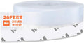 26 Feet Silicone Seal Strip, Transparent, 35MM - Door & Window Seal, Draft Stopper Adhesive Tape