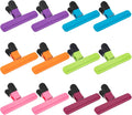 OWLKELA Chip Clip, 12 Pack Colors Wide Open Bag Clips for Food Storage, Heavy Duty Seal Grips