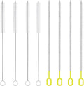 8-Piece Straw Cleaner Brush Set for Cleaning Straws - (4-Size) Extra Long Nylon Pipe Cleaners