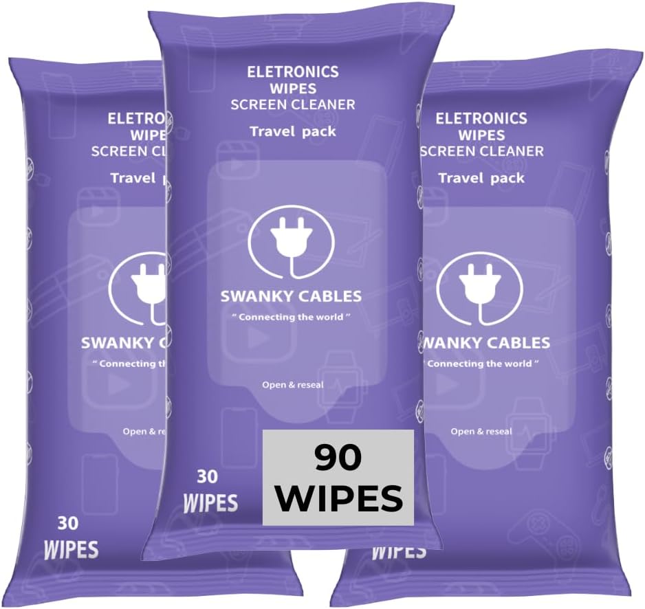 Screen Cleaner Wipes: Electronic Wipes for Screens - Computer Screen Wipes for Lens, Phone, Tv