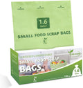 100% Compostable 1.6 Gallon Trash Bags, 6 Liter, 150 Count Kitchen Food Scrap Small Compost Bags