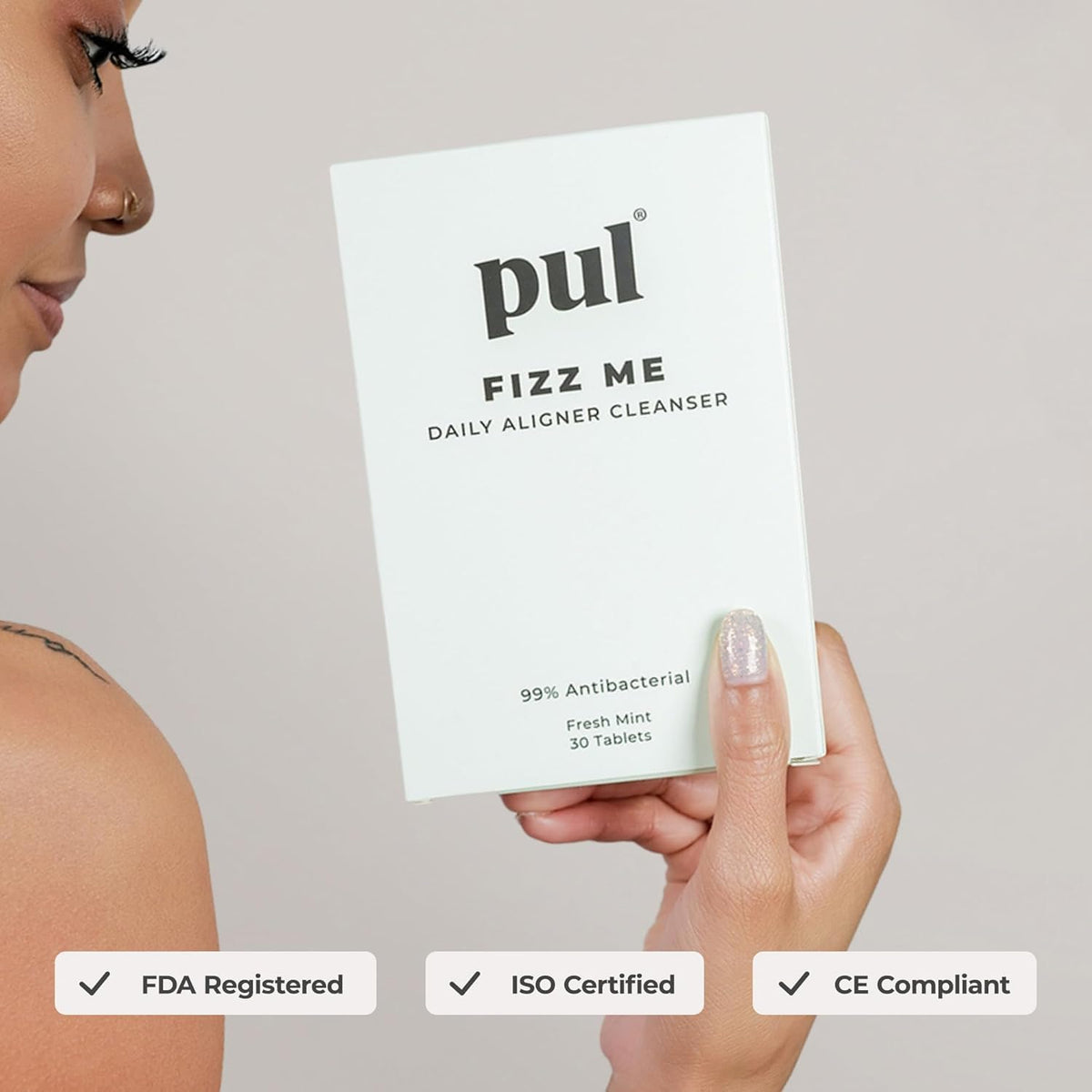 PUL Aligner Cleaner Tablets (Pack of 30) – For Cleaning Invisalign, All Clear Aligners & Retainers