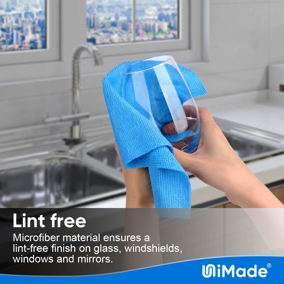 Shop Towels Rags, 50 Pack Reusable Shop Rags Bulk Microfiber Cleaning Cloth Lint Free Cleaning