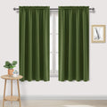 DWCN Olive Green Room Darkening Blackout Curtains - Thermal Insulated Privacy Energy Saving Window