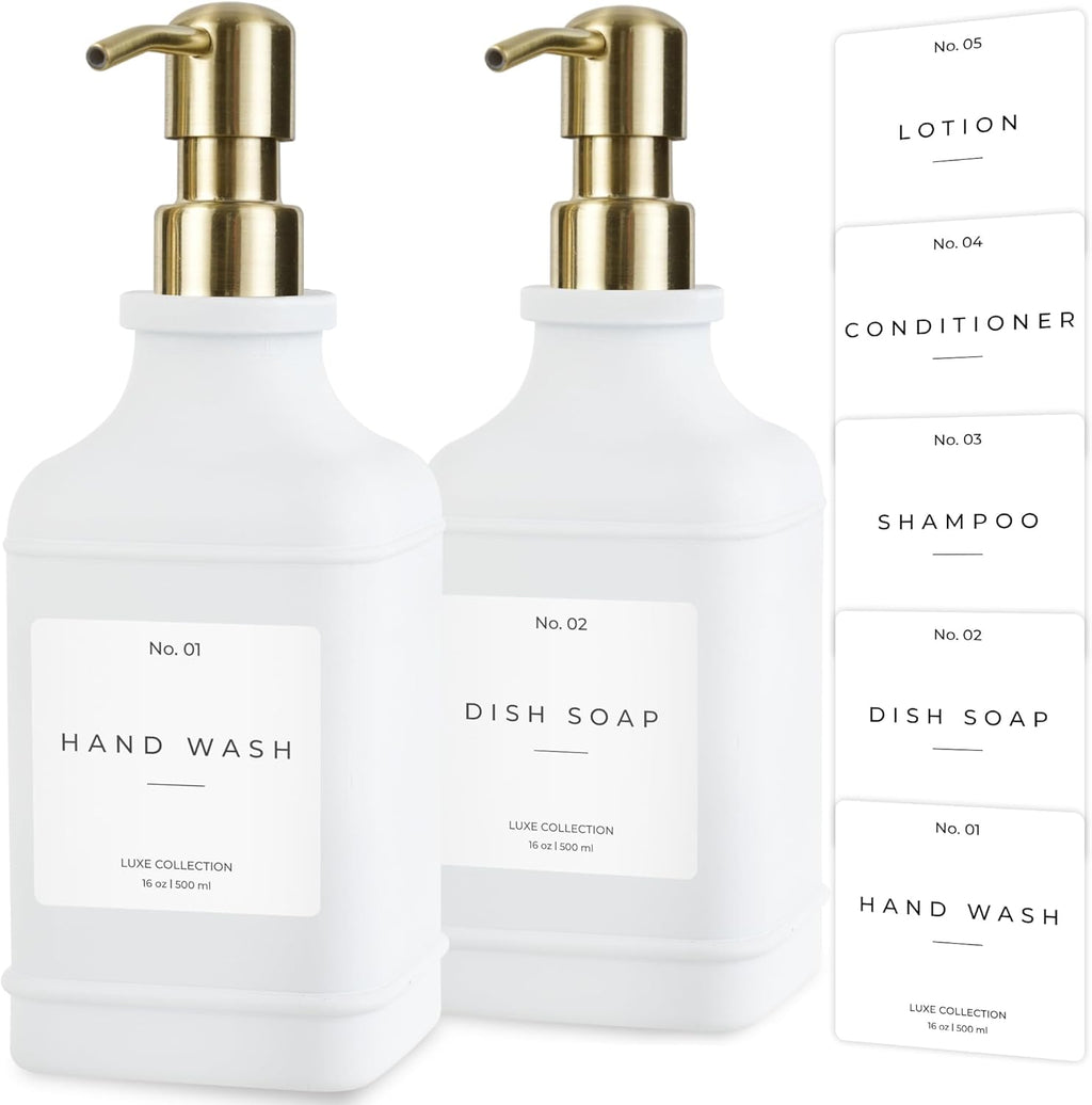 Emerson Essentials Soap Dispenser, Dish Soap Dispenser, Soap Dispenser Bathroom Set, Hand Soap