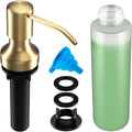 Soap Dispenser for Kitchen Sink, Kitchen Sink Soap Dispenser with 17 OZ Bottle, Refill from The Top