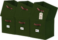 DECOMOMO Storage Cubes, 13x13x13 Storage Cube Bins with Labels, Fabric Organizer Bins (13" / 6pcs
