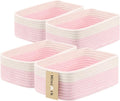 Small Storage Baskets for Organizing | Closet Organizer Bins | Shelf Toy Basket | Woven Rope