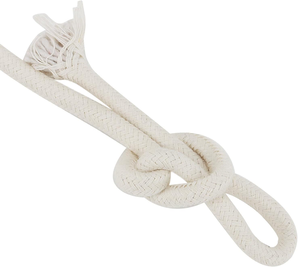 SOUJAP 328 Feet 5/16 Inch Cotton Rope, White Cotton Sash Cord, 8mm Thick Cotton Clothesline Rope