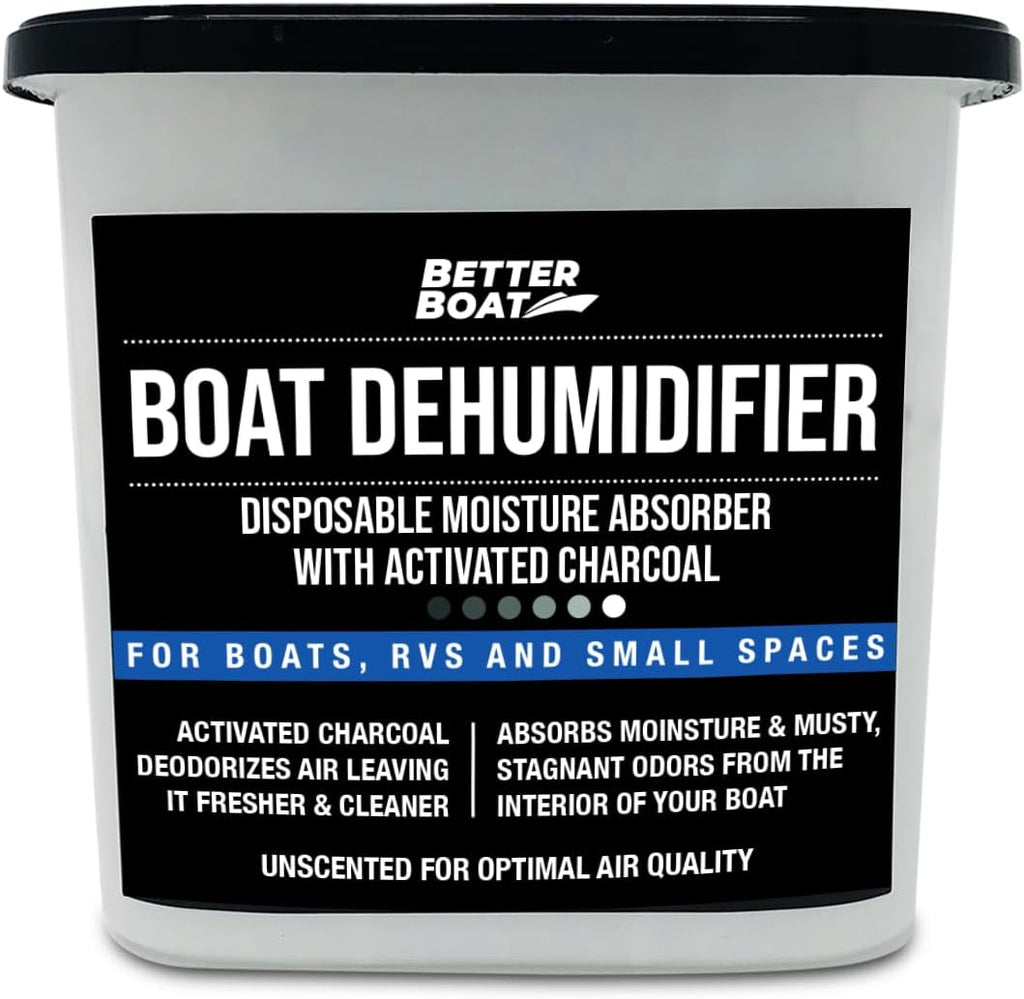 Moisture Absorber and Boat Dehumidifier, Charcoal Odor Remover for Damp Smell and Humidity