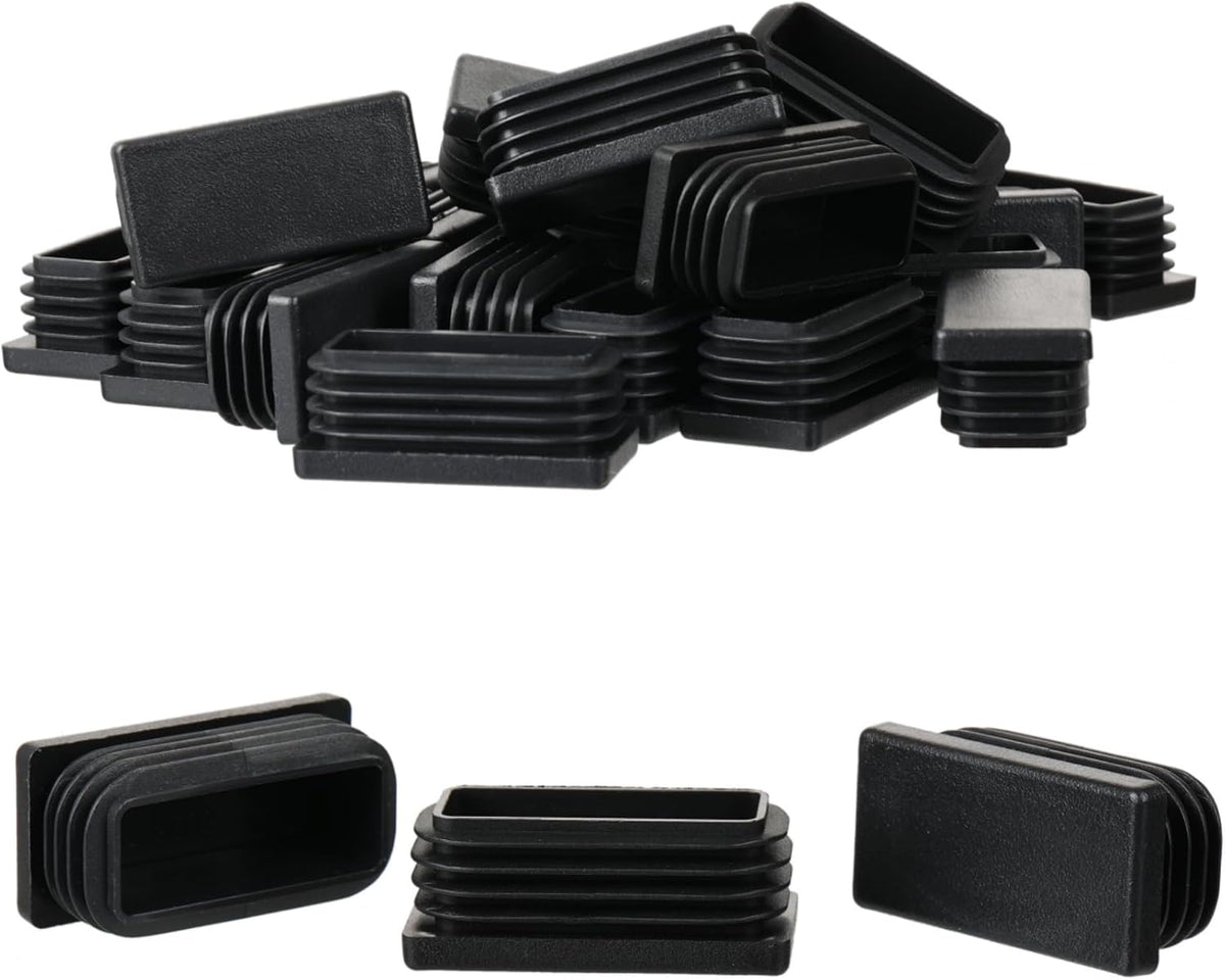 Furnigear Plastic Plugs Tubing End Cap Chair End Caps Outside Bottom Tubing Caps Rectangle