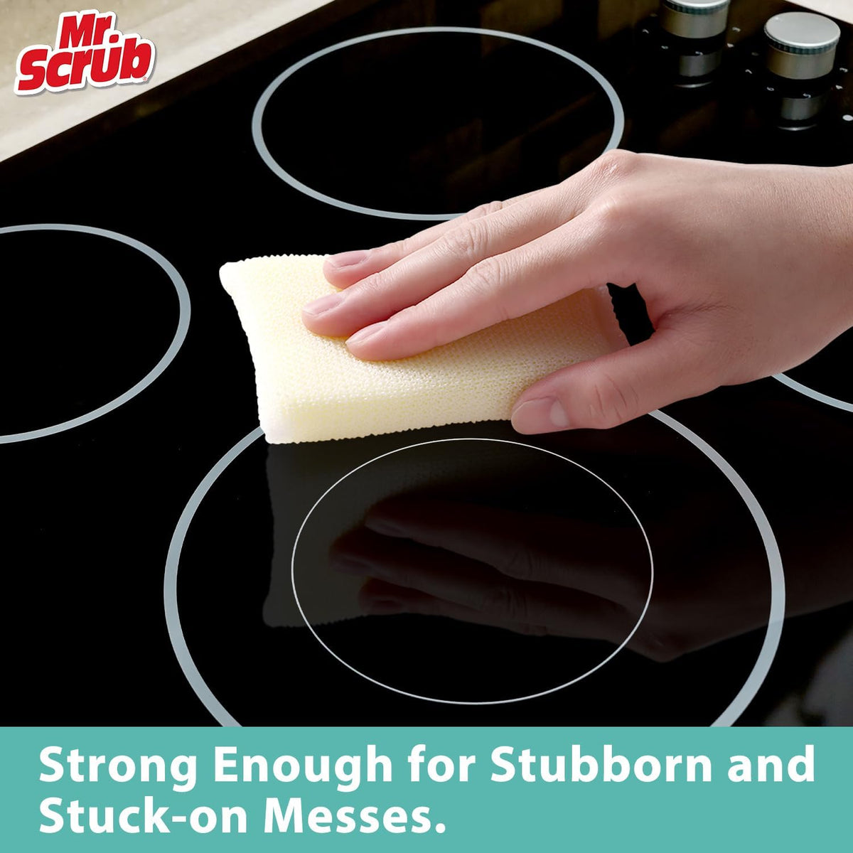 Sponges Kitchen Scrub Dish Sponge Scouring Pad, 24 Pads Cleaning Brush Dishwasher Soap Supplies