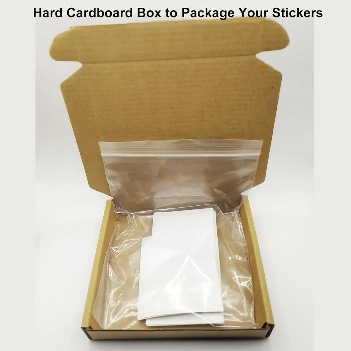 30-300 PCS Custom Square Stickers Labels for Small Business Logo, Glossy Waterproof Square Vinyl