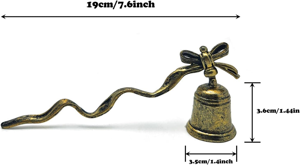 ZOOYOO Candle Snuffer,Vintage Candle Extinguisher Snuffers with Long Handle,Unique Candle Tool for