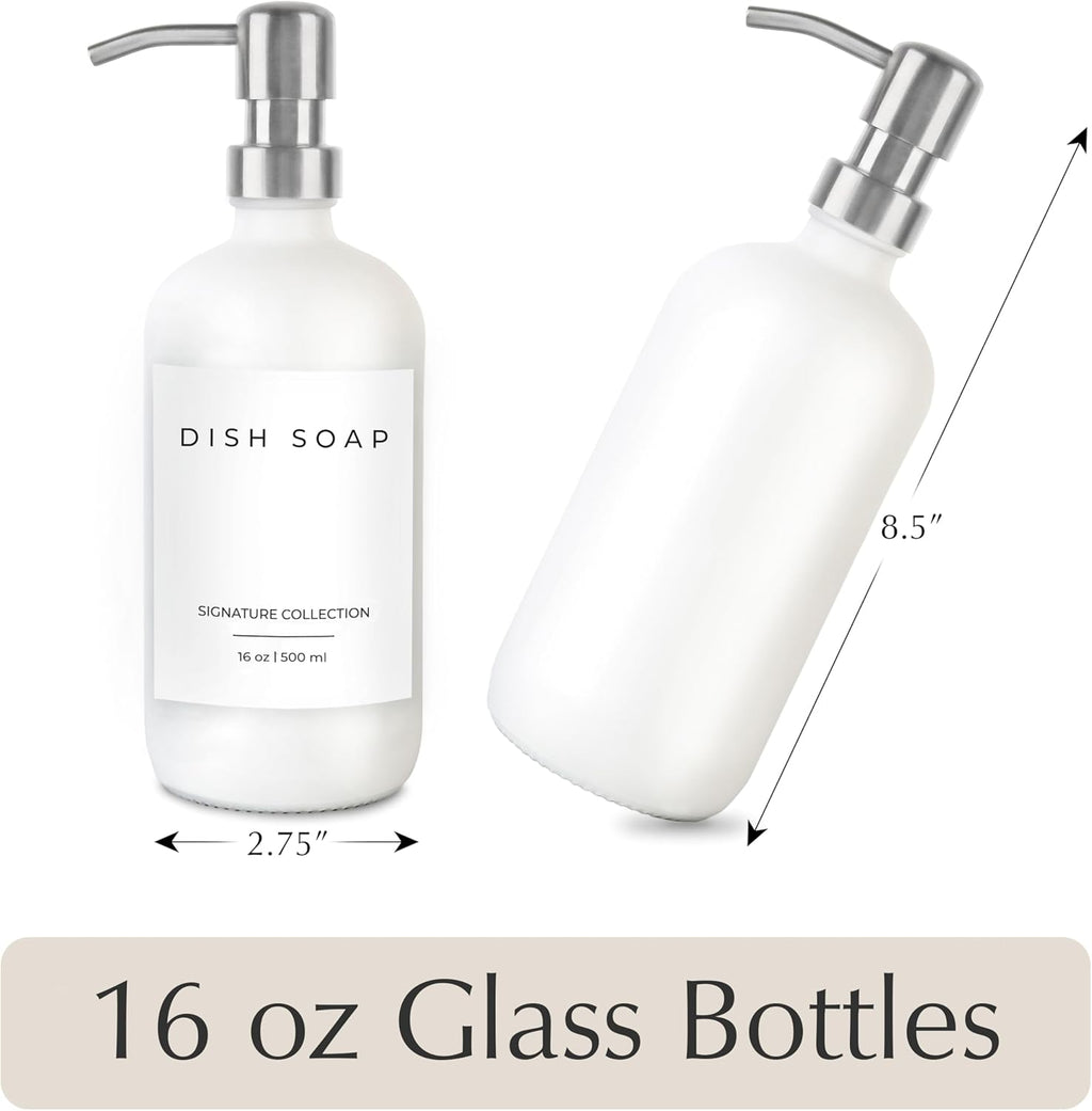 Emerson Essentials Soap Dispenser, Dish Soap for Kitchen - Hand Dispenser Bathroom Set, Kitchen Set