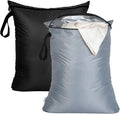 OTraki 2PCS Large Wet Bag 20x24 inch Waterproof Bag for Swimsuit Reusable Wet Dry Bag With Portable